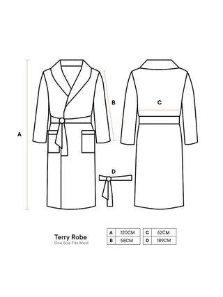 Terry White Robe by Linen House