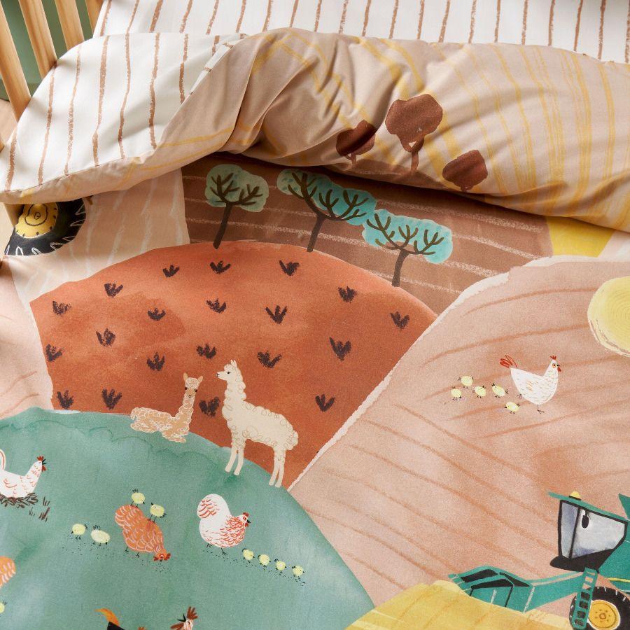 Sunset Harvest Cot Quilt Cover by Linen House Kids Planet Linen