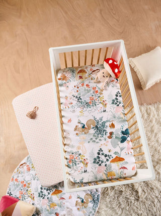 The Magic Garden 2 Piece Cot Fitted Sheet Set by Linen House Kids
