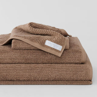 Living Textures Trenton Towel Collection by Sheridan MOCHA