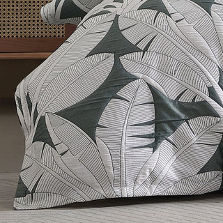 Lagos Olive Quilt Cover Set by Logan and Mason Platinum