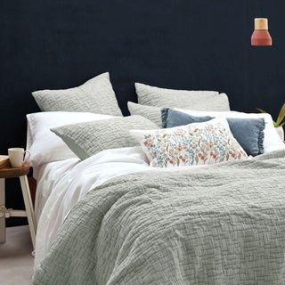 Livie Mist European Pillowcase by MM Linen
