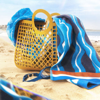 Nello Azure Kids Beach Towel by Sheridan
