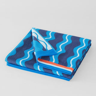 Nello Azure Kids Beach Towel by Sheridan
