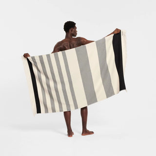 Oceanis Ebony Beach Towel by Sheridan