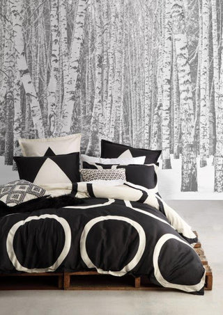 Orbit Noir Quilt Cover Set By Logan and Mason