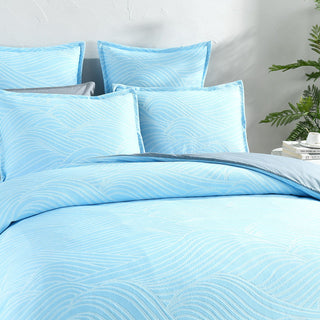 Renee Taylor Oscillate Sky Blue European Pillowcase