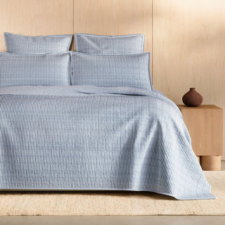 Reilly DUO STRIPE Chambray Bed Cover by Sheridan