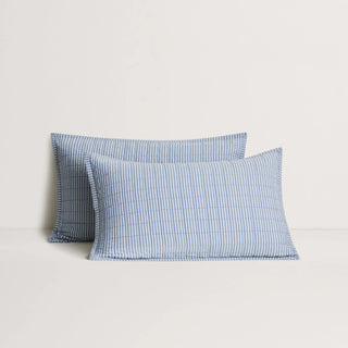 Reilly Chambray DUO STRIPE Standard PIllow Sham by Sheridan