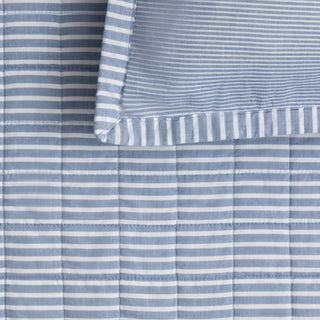 Reilly Chambray DUO STRIPE Standard PIllow Sham by Sheridan