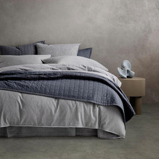 Reilly Atlantic Stripe Quilt Cover Set by Sheridan