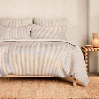 Romi Check Moonstone Quilt Cover Set by Sheridan