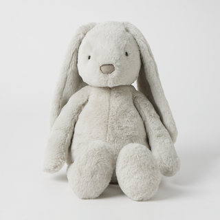 LARGE Bunny Soft Toy GREY by Jiggle & Giggle