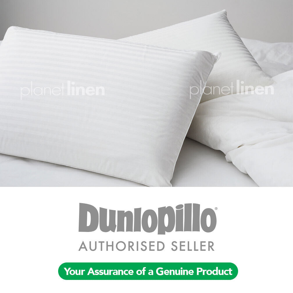 Genuine Dunlopillo Classic 2 Pack Luxurious Talalay Latex Medium Profile Medium Feel Pillows Planet Linen