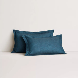 Abbotson Linen Deep Blue Marle Tailored Pillowcase Pair by Sheridan
