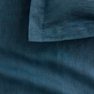 Abbotson Linen Deep Blue Marle Tailored Pillowcase Pair by Sheridan