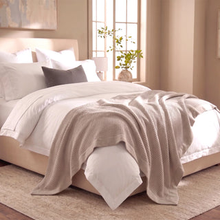 Brooklyn Cotton Waffle Blanket SAND By Renee Taylor