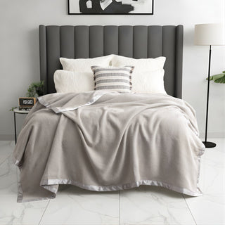 Renee Taylor Australian 400 GSM Merino Wool Blanket - Sand