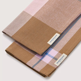 Lumo Tea Towel Set Nutmeg- Two Pack by Sheridan