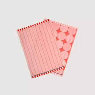 Bauble Tea Towel Set Poppy - Two Pack by Sheridan
