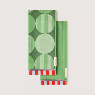 Bauble Tea Towel Set Ivy - Two Pack by Sheridan