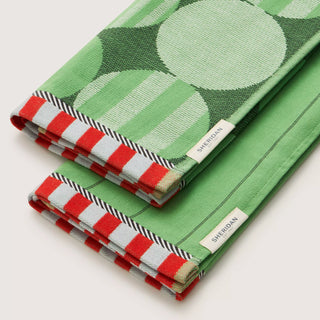 Bauble Tea Towel Set Ivy - Two Pack by Sheridan