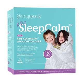 MiniJumbuk Kids Sleep Calm Australian Made COOL Wool Quilt