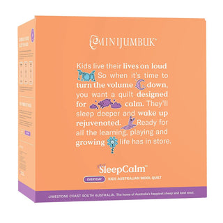 MiniJumbuk Kids Sleep Calm Australian Made EVERYDAY Wool Quilt