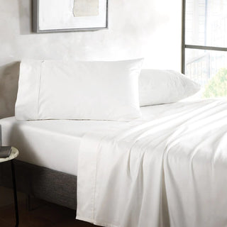 400tc Soft Sateen Sheet Set WHITE by Sheridan