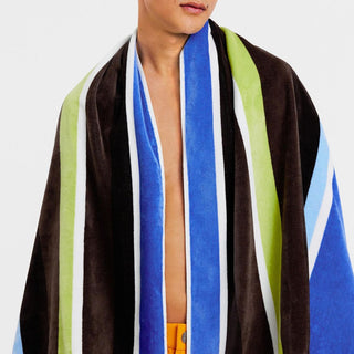 Sunside Blue Beach Towel by Sheridan