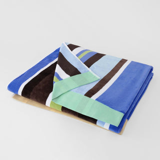 Sunside Blue Beach Towel by Sheridan