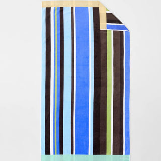 Sunside Blue Beach Towel by Sheridan