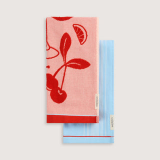 Tavola Tea Towel Set Lychee - Two Pack by Sheridan