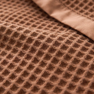 Brooklyn Cotton Waffle Blanket TERRACOTTA By Renee Taylor