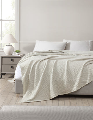 Urban Stone Waffle Blanket by Private Collection