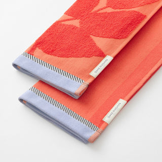 Varda Tea Towel Sweet Pepper - Two Pack by Sheridan