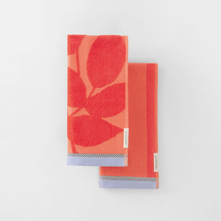 Varda Tea Towel Sweet Pepper - Two Pack by Sheridan