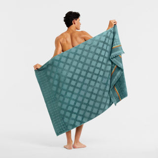 Waterside Jade Beach Towel by Sheridan