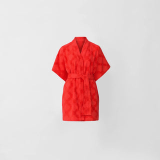 Waterside Kimono Robe in Red Soda by Sheridan