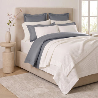 Brooklyn Cotton Waffle Blanket WHITE By Renee Taylor