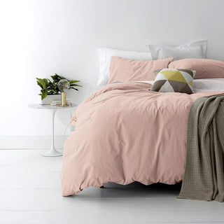 European Vintage Washed BLUSH Quilt Cover Set by Park Avenue