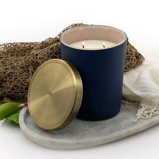 Leather Candle Coastline 900g by Scented Space