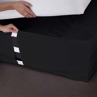 Logan & Mason 250 Thread Count Easy Fit Stretch Over Valance