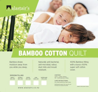 Alastair's Bamboo Quilt 300gsm by Moyles fine linen