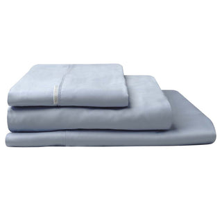 300tc Cotton percale sheet set Denim by Logan and Mason