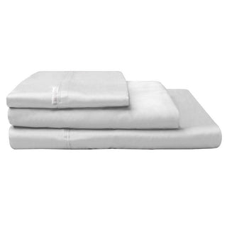 300tc Cotton oercale sheet set - Silver by Logan and Mason 