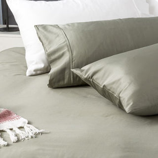Park Avenue 500 Thread Count JADE Natural Bamboo Cotton QUILT COVER SET
