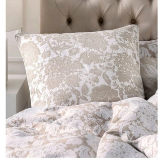 Florentina Natural European Pillowcase by GRACE Linen House