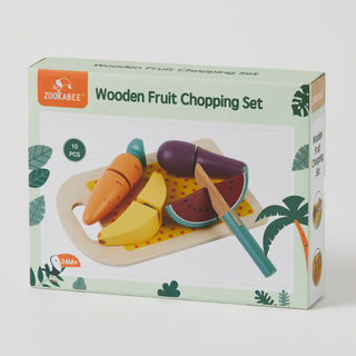Wooden Fruit Chopping Set by Zookabee