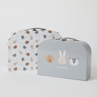 Animal Faces Suitcase Set of 2  by Notting Hill Bear